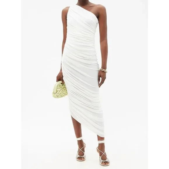 Norma Kamali | Dresses | Norma Kamali Diana Asymmetric Jersey Maxi Dress  Size Xxs 25 | Poshmark